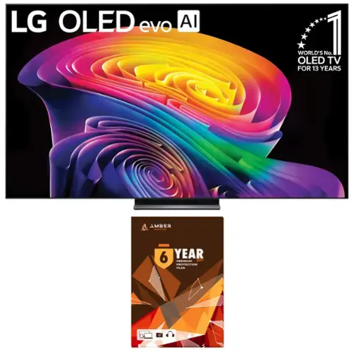 LG OLED evo AI  
WORLD'S No. 1 OLED TV FOR 13 YEARS  
AMBER | 6 YEAR PREMIUM PROTECTION PLAN