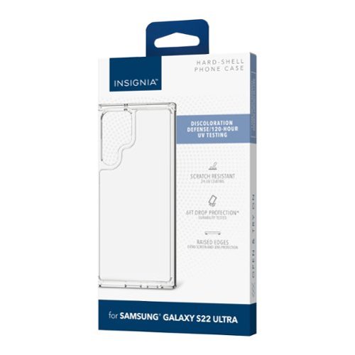 Insignia™ Hard Shell Case for Samsung Galaxy S22 Ultra - Clear GLOBAL SHIPPING