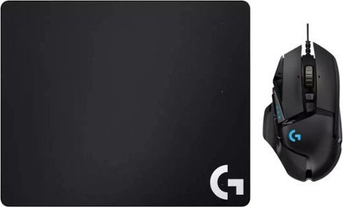 Logitech - G502 HERO Optical Gaming Mouse and G240 Gaming Mouse Pad Bundle - Wired - Black