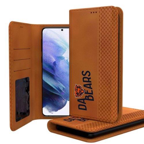 Keyscaper - NFL - Chicago Bears Galaxy Folio Case - S24 - Brown-Front_Standard 