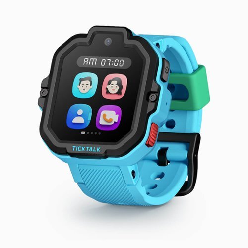TickTalk - 5 Kids Smartwatch with Voice & Video Call, Text, GPS, SOS & School Mode - T-Mobile - Blue - (2025)-Front_Standard 
