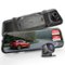 Pyle - PLCDVR1000 Dual Dash Cam Rearview Mirror, 1080p HD Front & Rear Car Camera with Night Vision, Touchscreen-Front_Standard