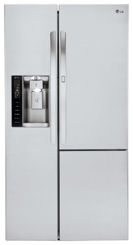  LG - 26.0 Cu. Ft. Side-by-Side Refrigerator with Thru-the-Door Ice and Water