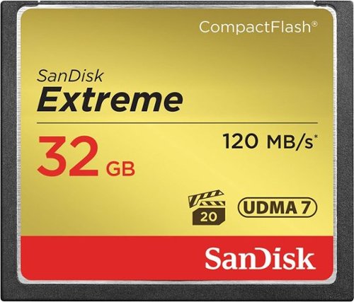  SanDisk - Extreme 32GB CompactFlash (CF) Memory Card