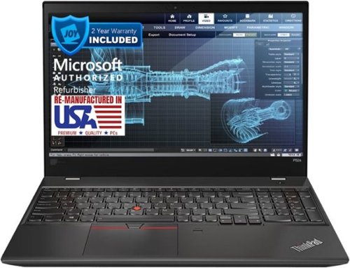 Lenovo - 15.6" Refurbished 1920 x 1080 FHD - Intel 8th Gen Core i7-8650U with 32GB RAM - NVIDIA Quadro P500 - 1TB SSD - Black-Front_Standard 