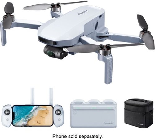 Potensic APM2530221 Atom 2 Fly More Combo Drone with Camera, White