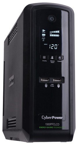 CyberPower - PFC Sinewave Series 1500VA Battery Back-Up System - Black