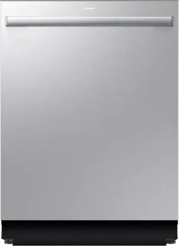 Front. Samsung - 38 dBA Bespoke AI Dishwasher with 3rd Rack Washing System - Stainless Steel.