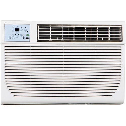 Keystone - 550 Sq. Ft. 12,000 BTU Window Air Conditioner and 11,000 BTU Heater - White-Front_Standard 