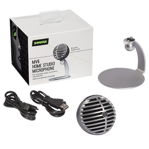 Shure MV5 USB Condenser Microphone WORLDWIDE DELIVERY