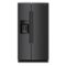 KitchenAid - 20.8 Cu. Ft. Side-by-Side Counter-Depth Refrigerator with Exterior Ice and Water Dispenser - Black Ore-Front_Standard