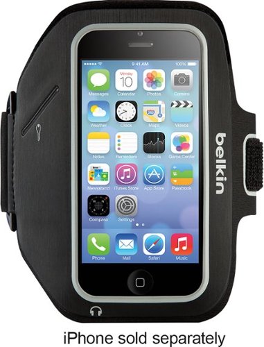  Belkin - Sport-Fit Plus Armband for Apple® iPhone® SE, 5s, 5c and 5 - Black