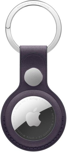 Apple - AirTag FineWoven Key Ring - Midnight Purple