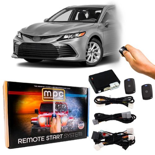 MPC - 1-Button Remote Start Kit For 2018-2024 Toyota Camry Key - 1,500 ft Range - Black-Front_Standard 