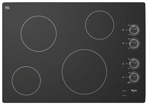  Whirlpool - 30&quot; Built-In Electric Cooktop - Black