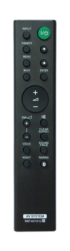 Home Collection - Replacement Remote RMT-AH101U for Sony Soundbar System HT-CT780 – Plug & Play Audio Controller-Front_Standard 