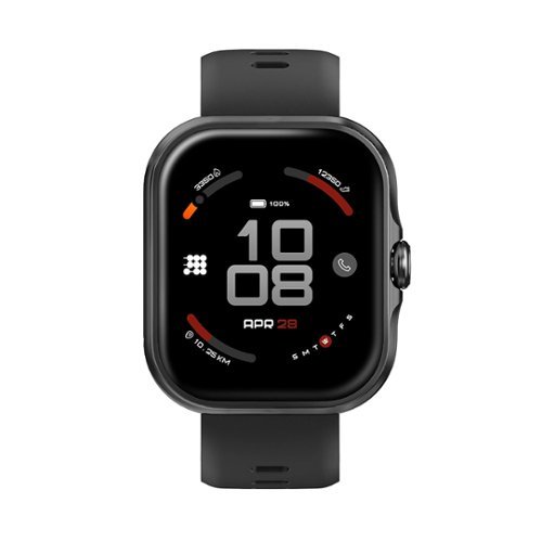 Cubitt - VIVA Lite Smartwatch with Built-in GPS, 1.85 AMOLED Display - Black - (2025)-Front_Standard 