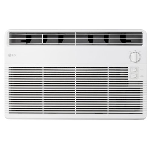 LG - 5,000 BTU Window Air Conditioner - White-Front_Standard 
