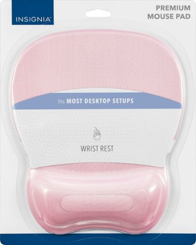 Insignia™ Premium Mouse Pad with Wrist Rest - Pink WHERE TO BUY