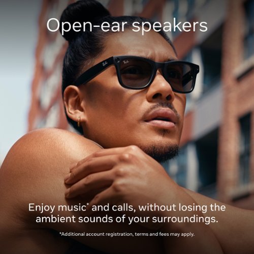 Ray-Ban Meta Wayfarer glasses with Meta AI, Audio, Photo, Video Compatibility - Green Lenses - Shiny Black GLOBAL SHIPPING