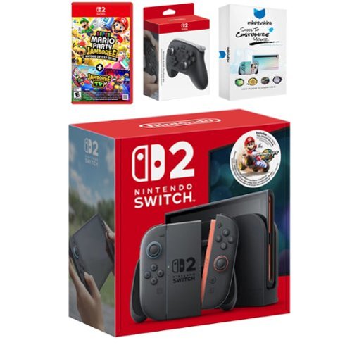 Switch 2 + Mario Kart World Bundle with Super Mario Party Jamboree