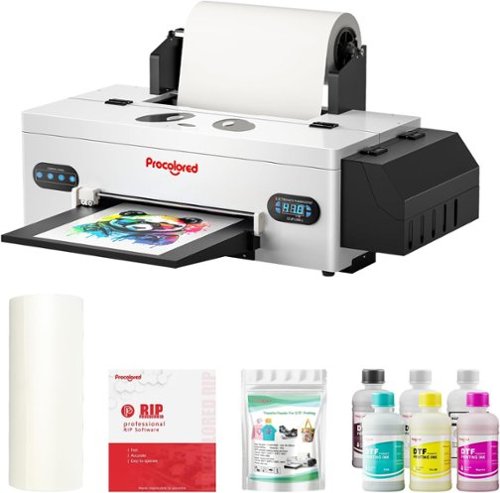 Procolored - F13 Panda DTF Printer A3 L1800 Apparel Transfer Printing Machine - T-Shirt Direct to Film - Ink Circulation - White-Front_Standard 
