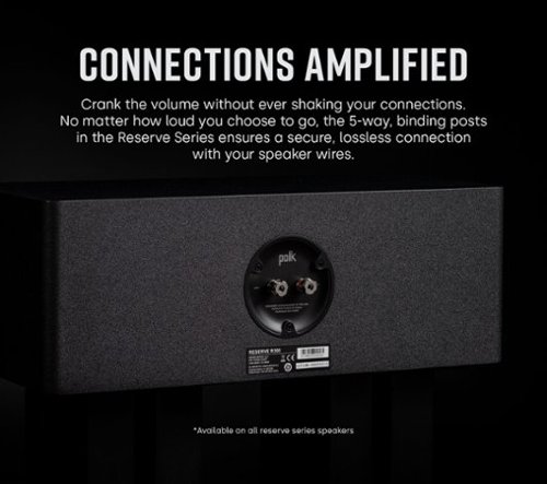 Polk Audio - Polk Reserve Series R400 Large Center Channel Loudspeaker, New 1" Pinnacle Ring Tweeter & Dual 6.5" Turbine Cone Woofers - White
