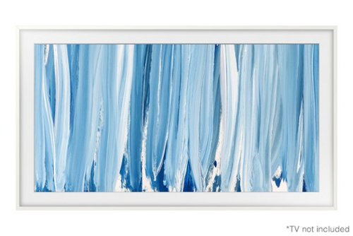 Samsung - 32" The Frame Customizable Bezel - Modern - White