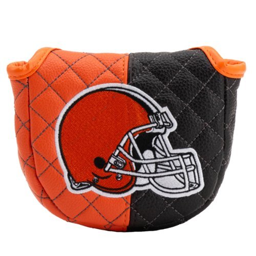 Team Golf - Cleveland Browns Quilted Mallet Putter Cover - Multicolor-Front_Standard 
