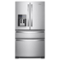 Whirlpool - 36 in. Wide 25 cu. ft. Wide French Door Bottom Mount Refrigerator with Two-Tier Freezer Storage - Stainless Steel-Front_Standard