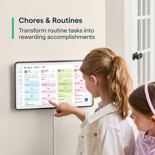 Skylight Calendar 2: 15 Inch Touchscreen Smart Calendar and Chore Chart - Charcoal WORLDWIDE DELIVERY