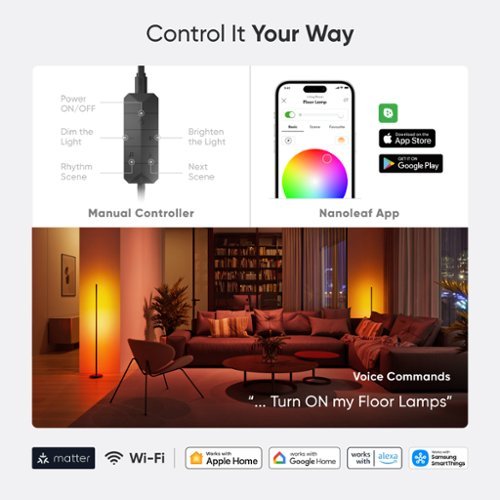 Nanoleaf Matter Smart Floor Lamp - Multicolor WHERE TO BUY