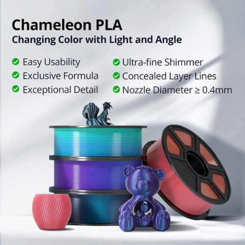 Flashforge PLA Multicolor 3D Printer Filament 1.75mm 1kg (2.2 lbs