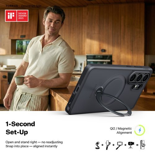 TORRAS Ostand Q3 Spin Series Samsung Galaxy S26 Ultra 6.9 - Black HOW TO BUY