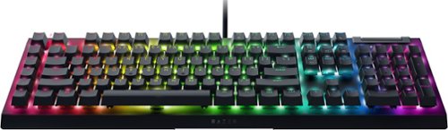 Razer BlackWidow V4 X Full Size Wired Mechanical Green Clicky Switch Gaming Keyboard with Chroma RGB Backlighting - Black BUY IN EUROPE