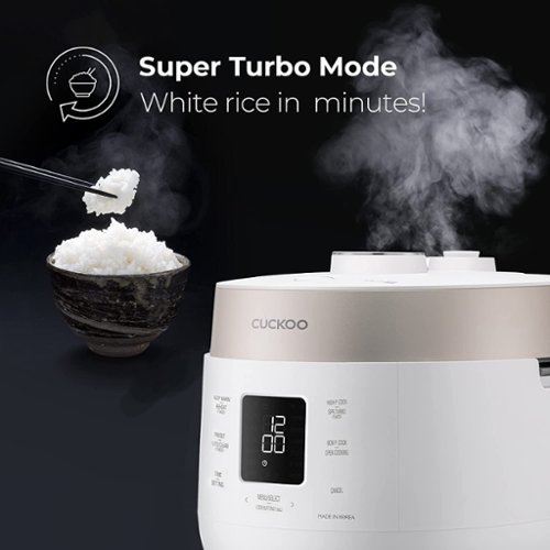 Cuckoo 10 Cup HP Twin Pressure Rice Cooker CRP ST1009F White CRP