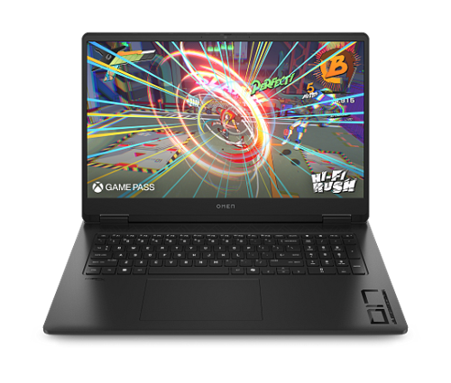 HP OMEN - OMEN Gaming Laptop17.3", Windows 11 Home,  AMD Ryzen™ AI 7, 32GB RAM, 1TB SSD, NVIDIA® GeForce RTX™ 5070, QHD - Shadow Black-Front_Standard 