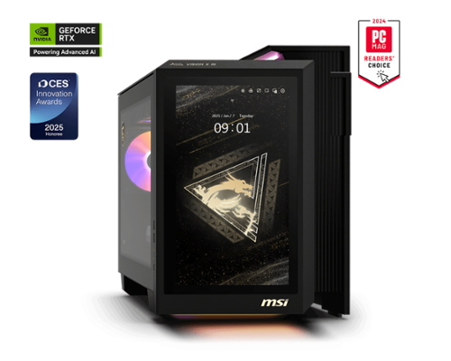 MSI - MEG Vision X AI Gaming Desktop -Intel Ultra 9 285K - 64GB Memory - NVIDIA GeForce RTX 5080 - 2TB SSD - Black - Black