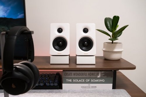 Edifier M60 Compact Desktop 2.0 Speakers (Pair) - Ivory WORLDWIDE DELIVERY