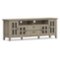 Simpli Home - Artisan 72W Low TV Stand with Drawers, Glass Doors and Cubbies - Distressed Gray-Front_Standard