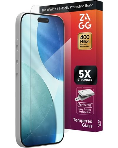 ZAGG - Glass Elite Screen Protector for Apple iPhone 17 - Clear