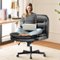 CloudRest Pro - Criss Cross Chair Swivel Wide Home Office Desk Chair - Black-Front_Standard