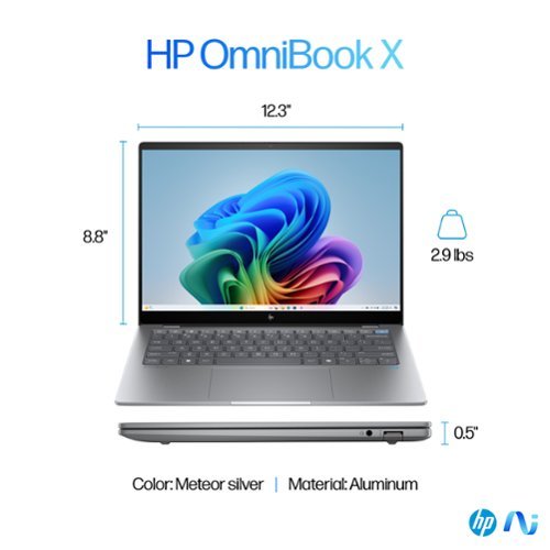 HP OmniBook X - Copilot+ PC - 14 2.2K Touch-Screen Laptop - Snapdragon X Elite - 32GB Memory - 2TB SSD - Meteor Silver BUY IN SINGAPORE