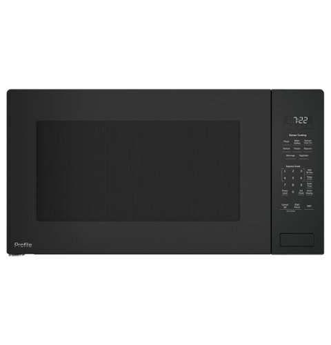GE Profile - 2.2 Cu. Ft. Built-In Microwave with Sensor Cooking and Glass Touch Controls - Gray-Front_Standard 