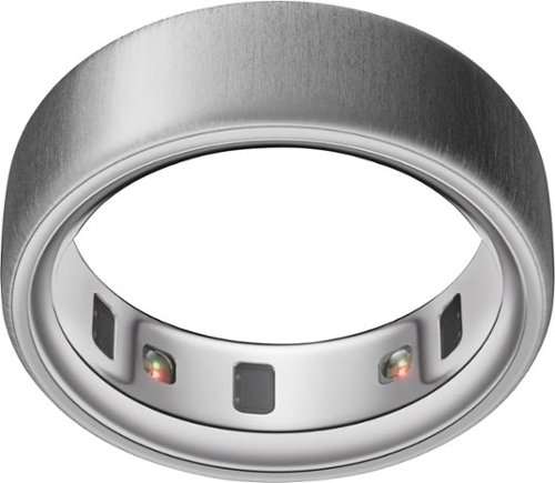 Oura Ring 4 - Smart Ring - Size Before You Buy with Oura Ring 4 Sizing Kit - Size 13 - Brushed Silver