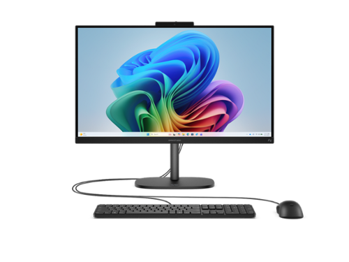 HP - OmniStudio All-in-One Computer 23.8" FHD AMD Ryzen AI 7, 16 GB;512 GB SSD - Cotton white-Front_Standard 