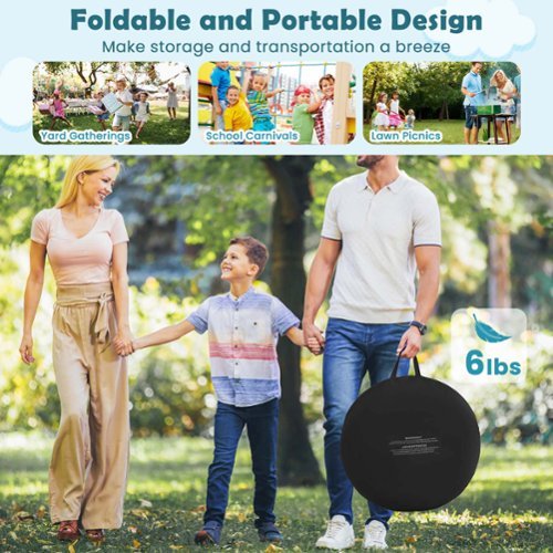 Costway Large Dart Board for Kids with 4 Kick Balls, Carrying Bag Giant Outdoor Kick Black - Black WHERE TO BUY
