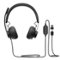 Logitech - Zone Wired Noise Cancelling Headset with USB-C with USB-A adapter - Graphite-Front_Standard