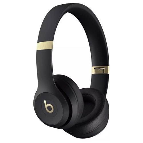 Beats ワイヤレスヘッドホン ブラック/ゴールド Beats Solo 4 True Wireless On Ear Headphones + Power Adapter Black