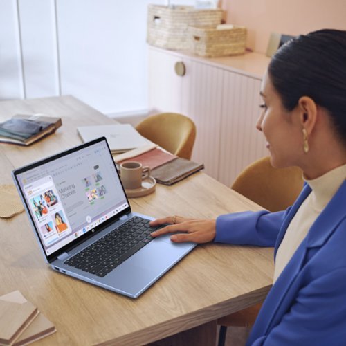 HP 14 2K Touchscreen 2-in-1 Chromebook - Intel Core N150 - 8GB Memory - 64GB eMMC - Sky Blue BUY IN UAE